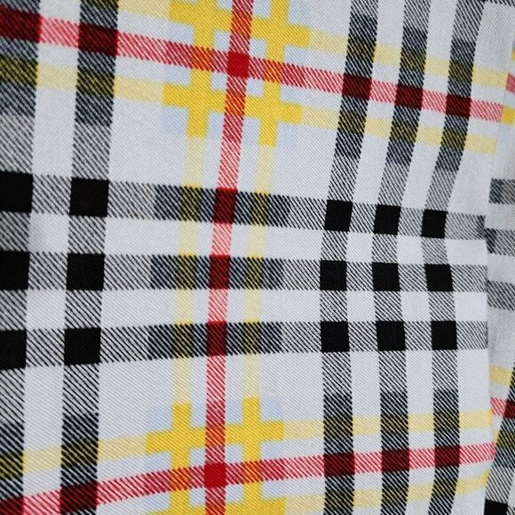 New York & Company Plaid Stretch Ankle Length Pant - Picture 10 of 12